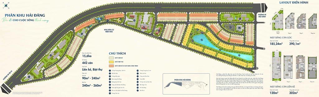 Mặt bằng phân khu Hải Đăng được chào bán đầu tiên