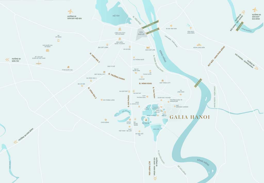 Bản đồ vị trí dự án Galia Hanoi
