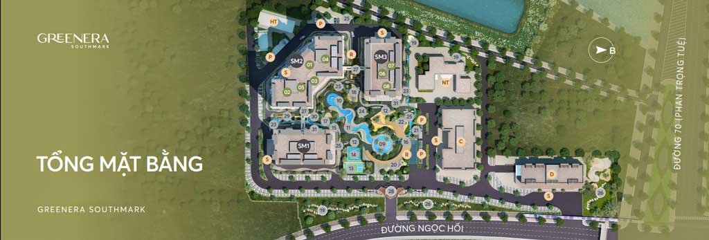 Mặt bằng dự án Greenera Southmark