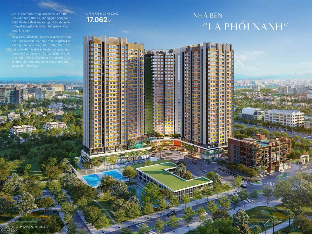 Hình ảnh về các toà tháp căn hộ Setia Gardens Residences
