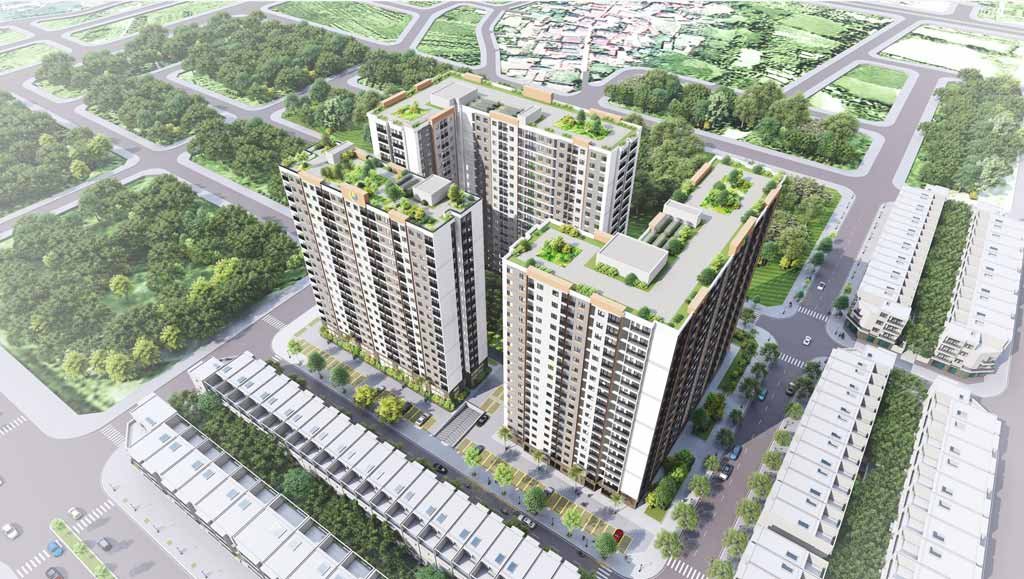 Hình phối cảnh dự án EcoHome Sông Thương