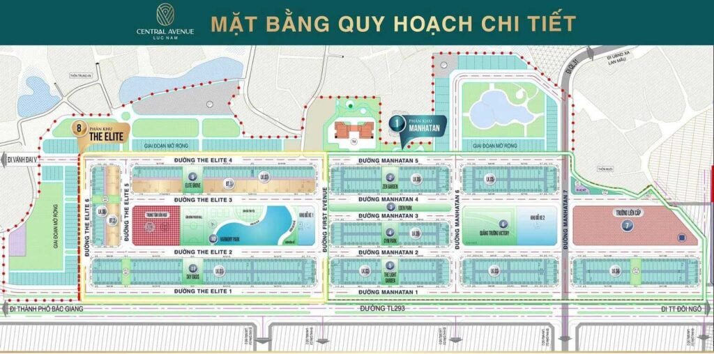 Mặt bằng quy hoạch chi tiết
