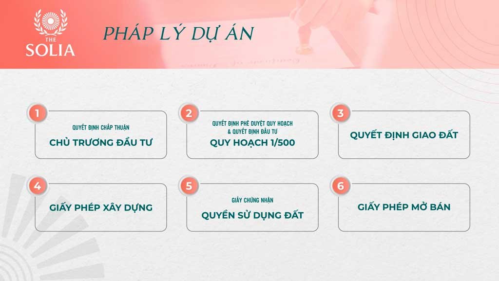 Hồ sơ pháp lý dự án The Solia hoàn chỉnh