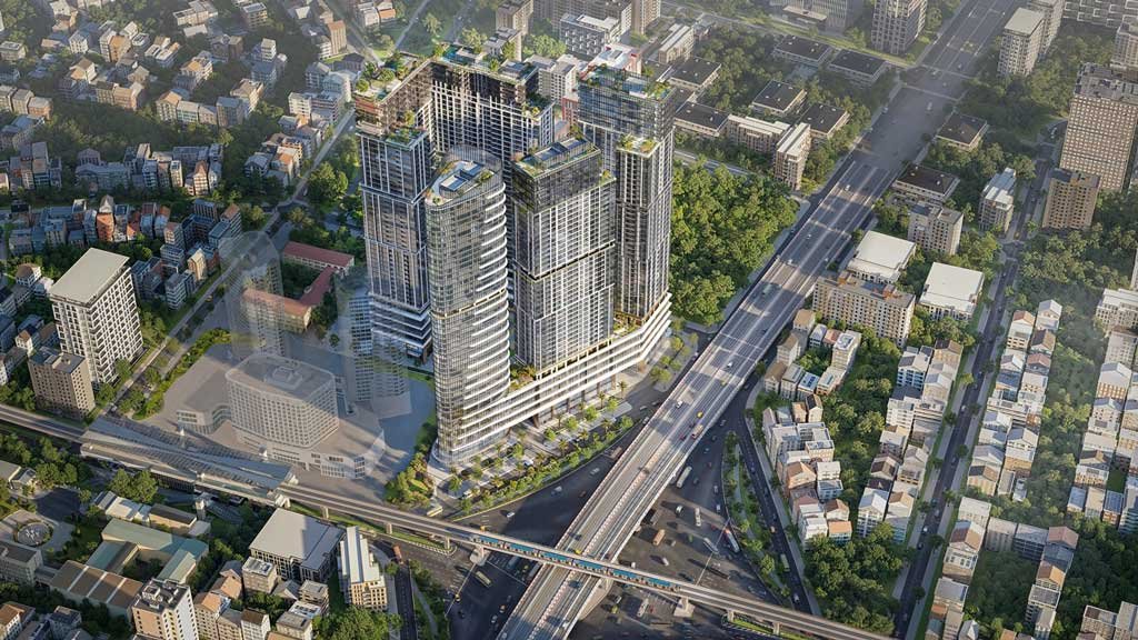 Hình phối cảnh dự án căn hộ và văn phòng Sun Feliza Suites