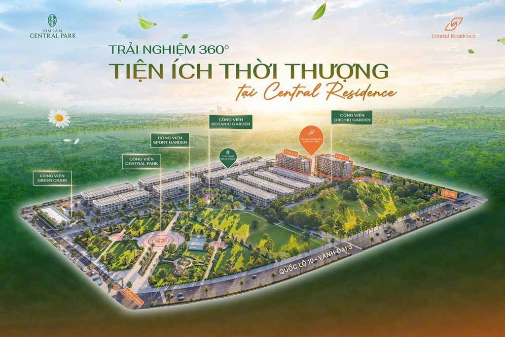 Tiện ích khu dân cư Central Residence