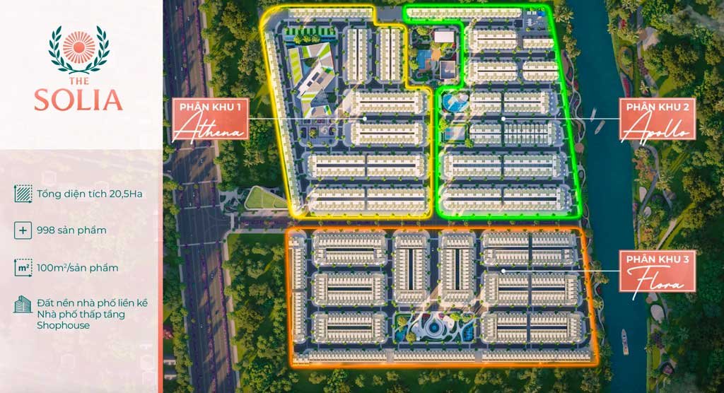 Quy hoạch tổng thể dự án The Solia Tây Ninh