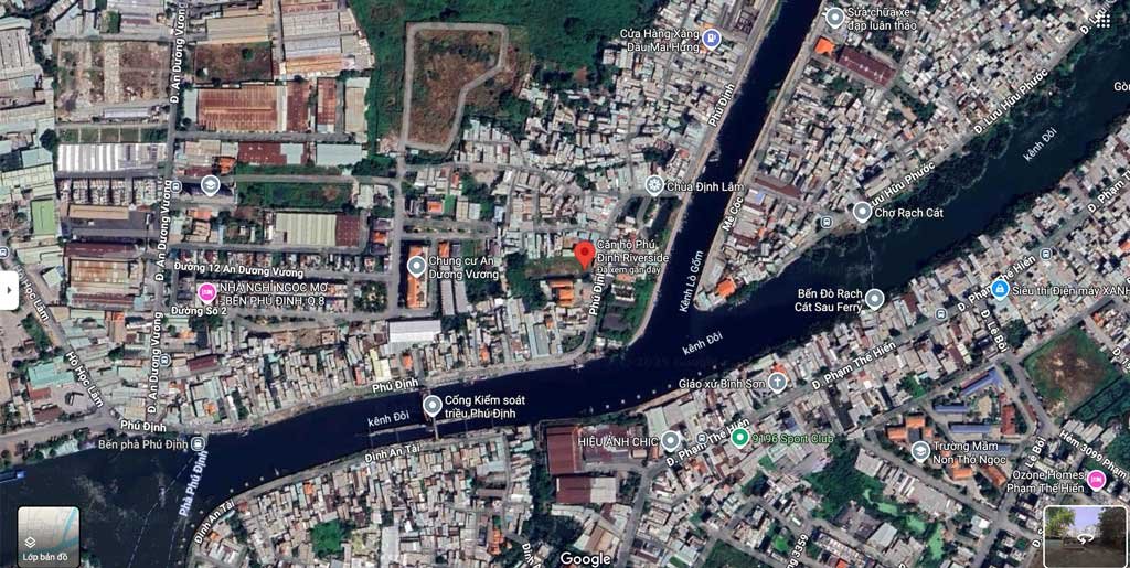 Địa chỉ Phú Định Riverside trên Google Maps
