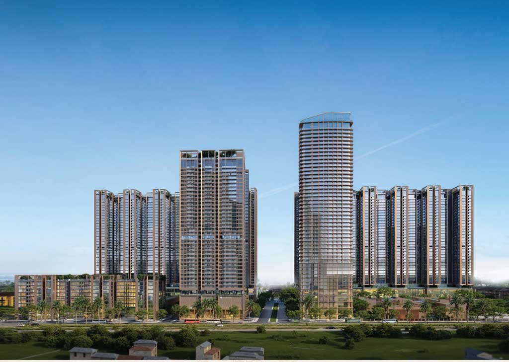 Hình phối cảnh dự án khi nhìn trực diện