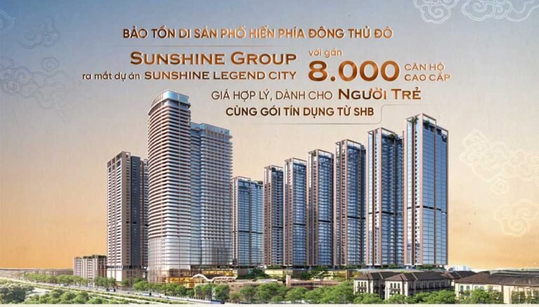 Mở bán dự án căn hộ Sunshine Legend City ở Văn Giang Hưng Yên
