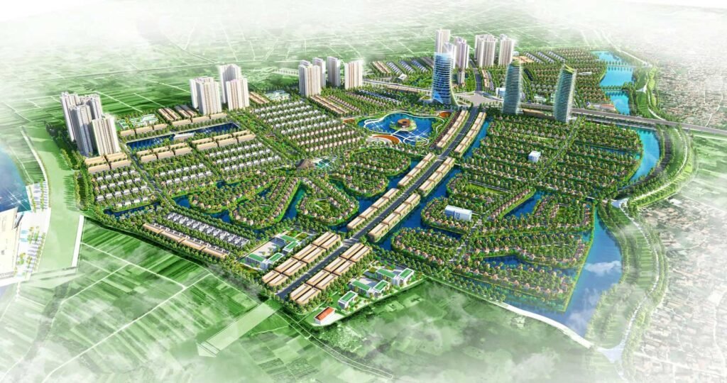 Hình phối cảnh dự án khu đô thị Alluvia City