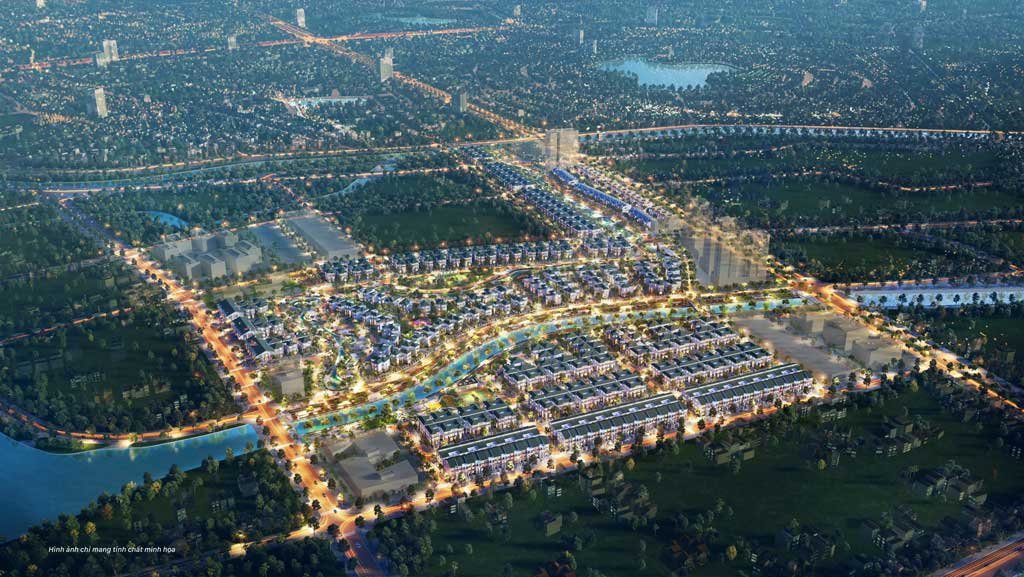 Hình phối cảnh dự án khu đô thị sinh thái Vinh Heritage