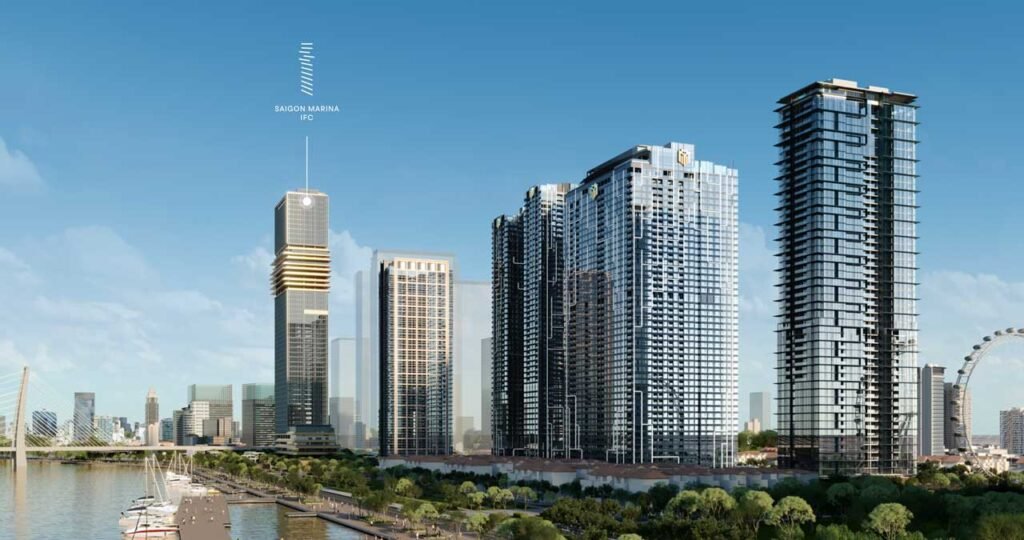 Phối cảnh toà nhà văn phòng Saigon Marina IFC