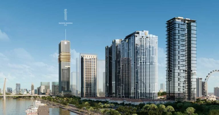 Phối cảnh toà nhà văn phòng Saigon Marina IFC