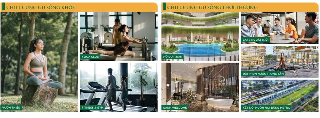 Hình ảnh về các khu dịch vụ và tiện ích phục vụ cư dân sing sống