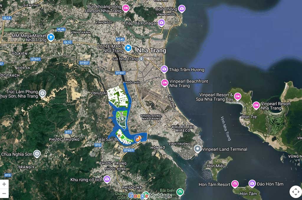 Vị trí dự án trên Google Maps