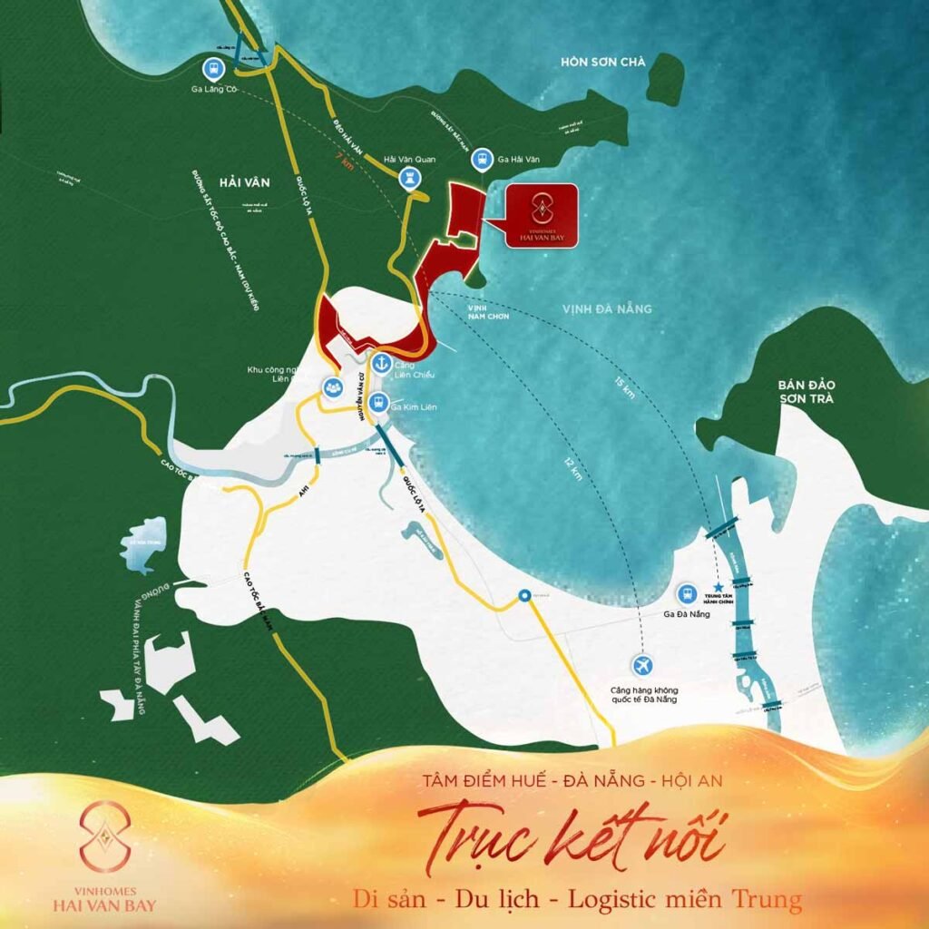Vị trí tâm điểm kết nối của Vinhomes Hải Vân Bay Đà nẵng