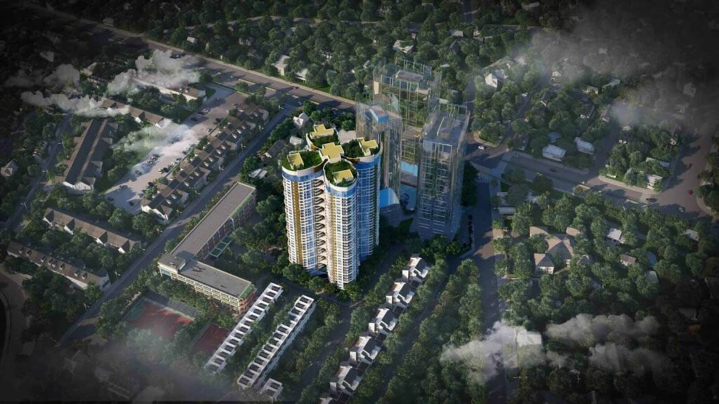 Hình phối cảnh dự án căn hộ The Queen 360 Giải Phóng