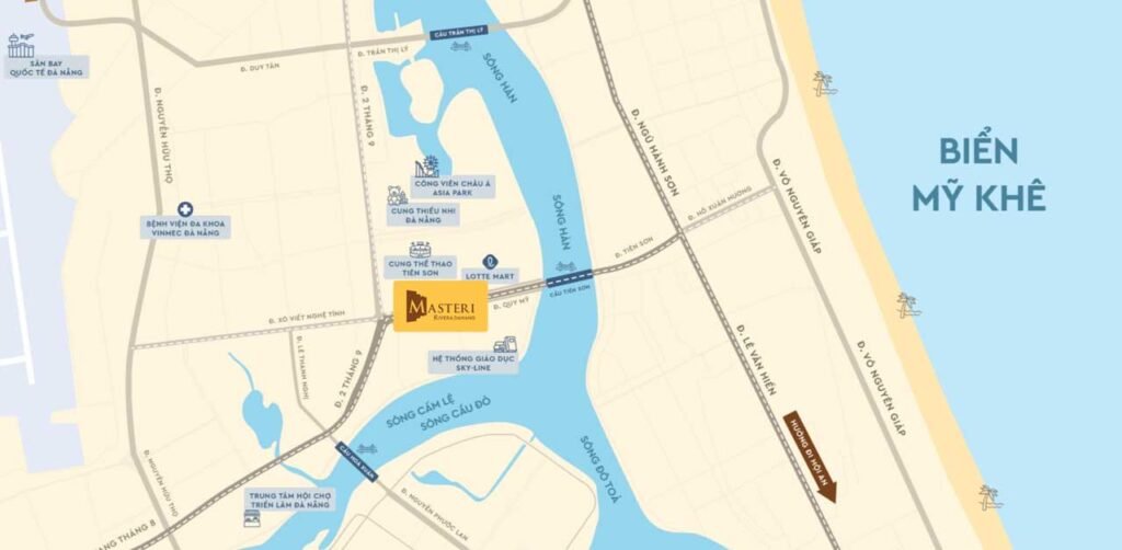 Bản đồ vị trí dự án tại thành phố Đà Nẵng