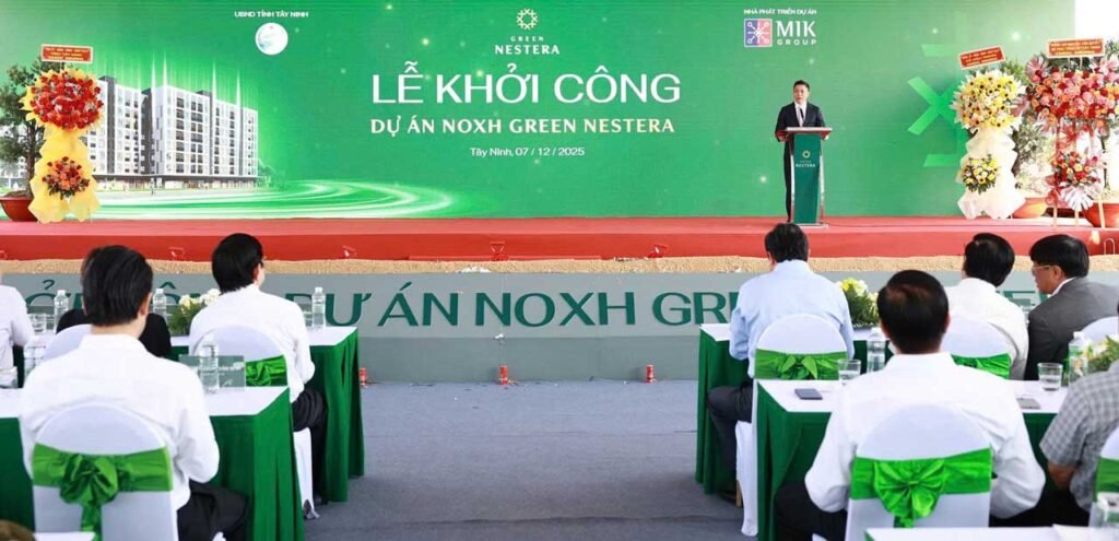 Hình ảnh buổi lễ khởi công xây dựng dự án nhà ở xã hội Green Nestera