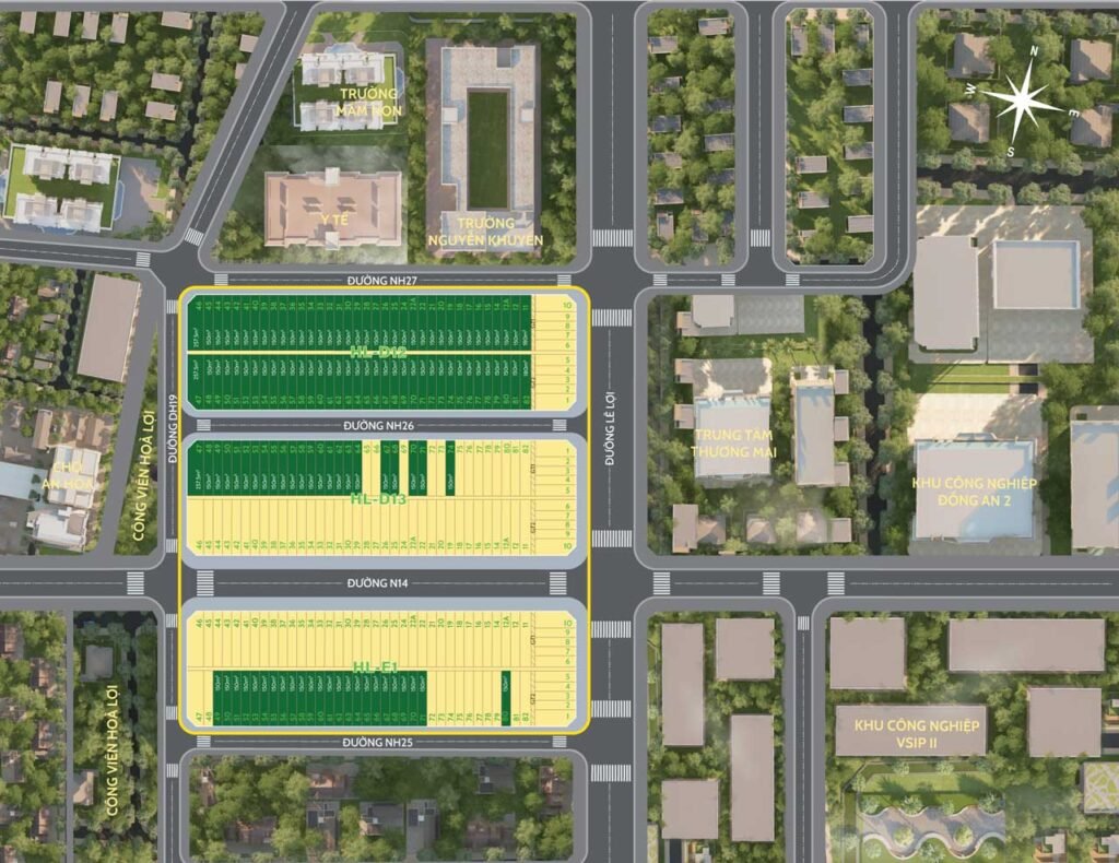 Mặt bằng nhà phố và shophouse Ecolux City