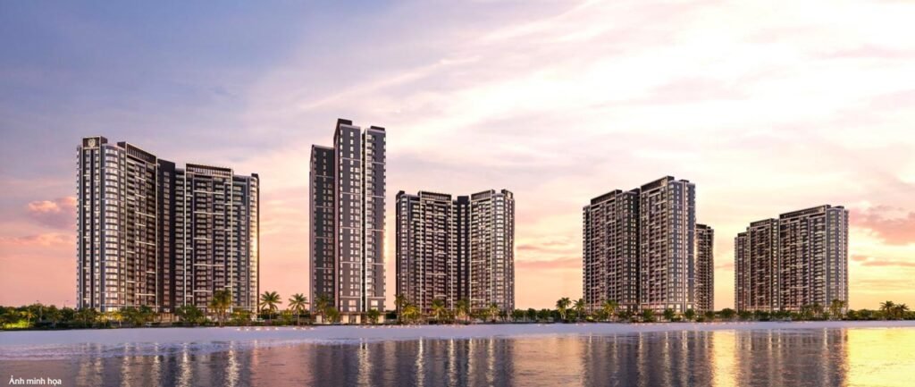 Cảnh hoàng hông buông xuống tại dự án Masteri Grand Coast