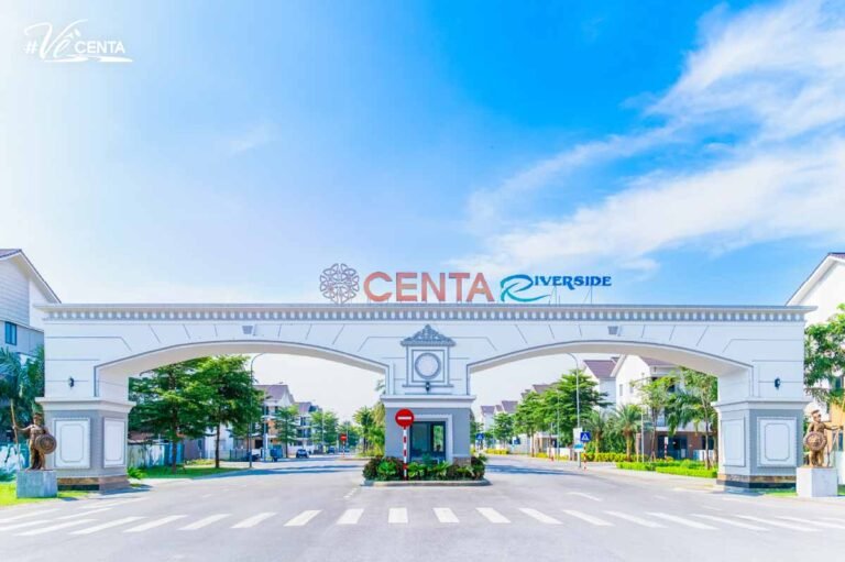 Cổng chào dự án khu đô thị Centa Riverside Vsip Bắc Ninh