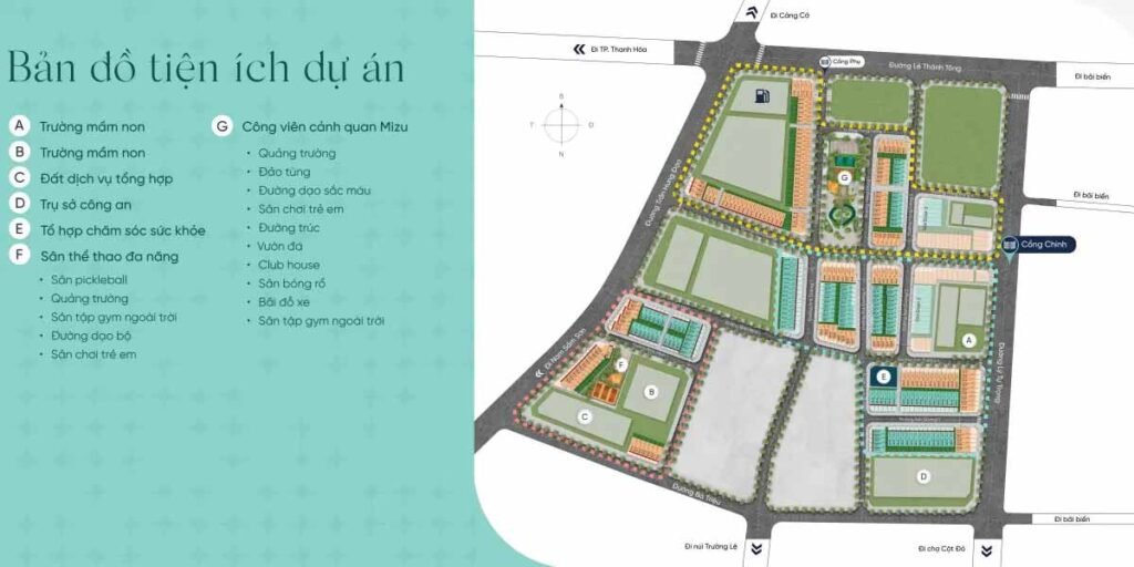 Bản đồ tiện ích Ramond Urbaniz Sầm Sơn