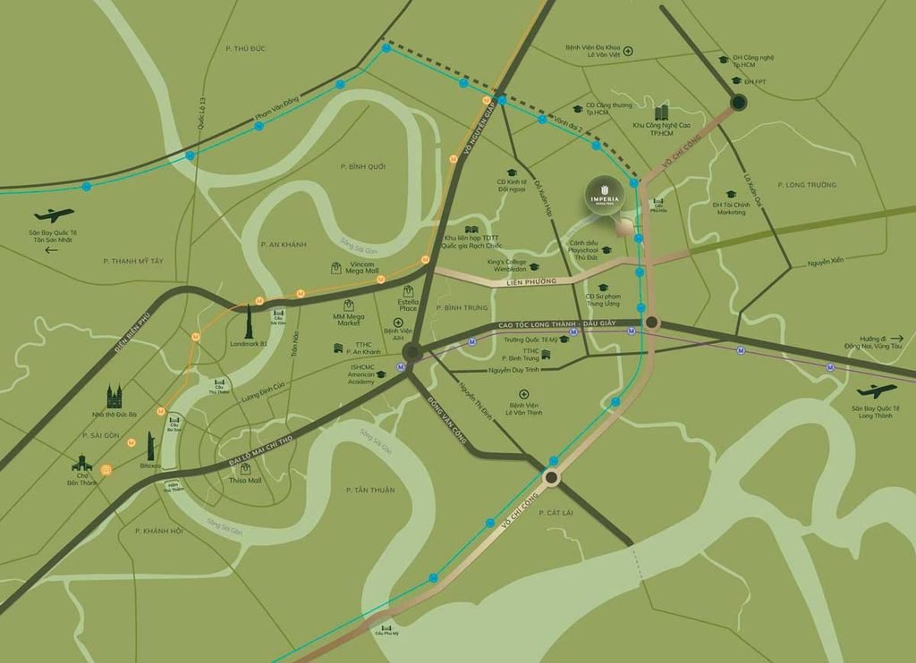 Imperia Sensa Park Thủ Đức: Giá bán, Mặt bằng & Pháp lý 2026 2 Bản đồ vị trí khu căn hộ Imperia Sensa Park