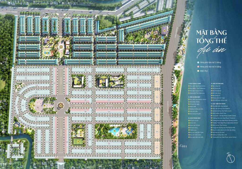 Mặt bằng tổng thể dự án Hiệp Phước Premia