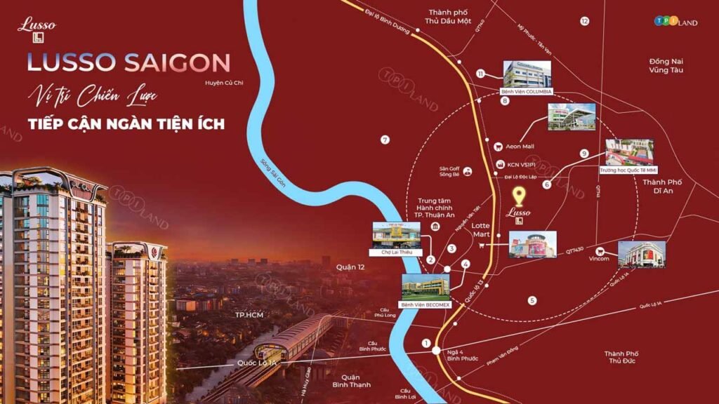 Vị trí dự án Lusso Saigon