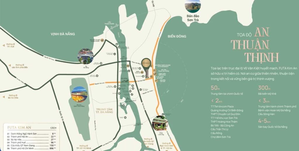Bản đồ vị trí dự án Futa Kim An