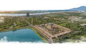 Hình phối cảnh dự án Làng Thuỵ Sỹ Khoáng Nóng Swiss Eden Phú Thọ