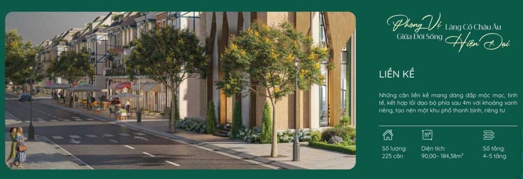 Nhà phố liền kề Swiss Eden Phú Thọ