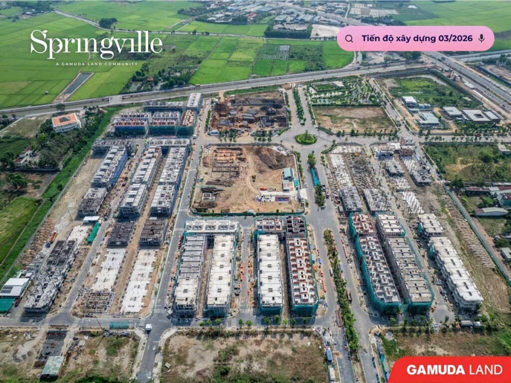 Tiến độ xây dựng dự án Springville Tháng 3-2026