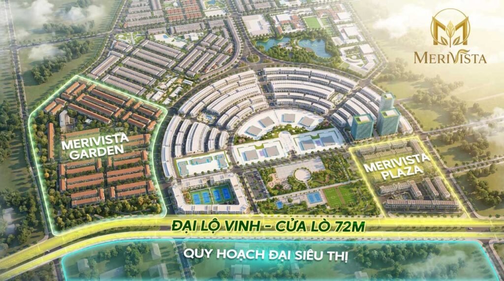 2 phân khu Merivista Garden và Merivista Plaza