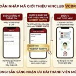 Hướng dẫn nhập mã giới thiệu Vinclub VCBREF-A1ATY3