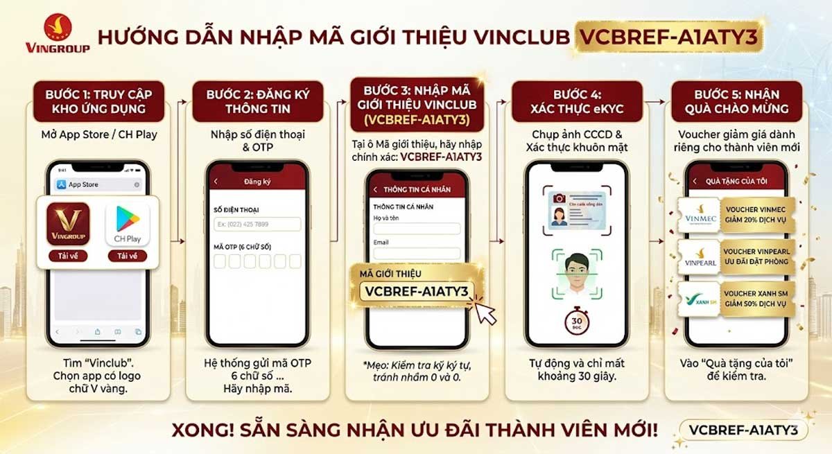 Mã giới thiệu Vinclub