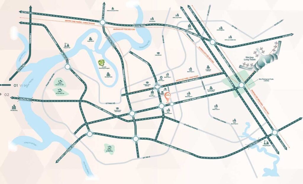 Vị trí chiến lược của K-Home Avenue tại Nhơn Trạch Đồng Nai