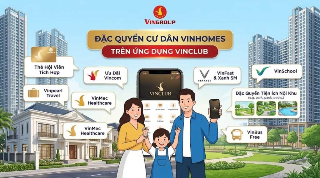 Đặc quyền cư dân Vinhomes khi dùng Vinclub