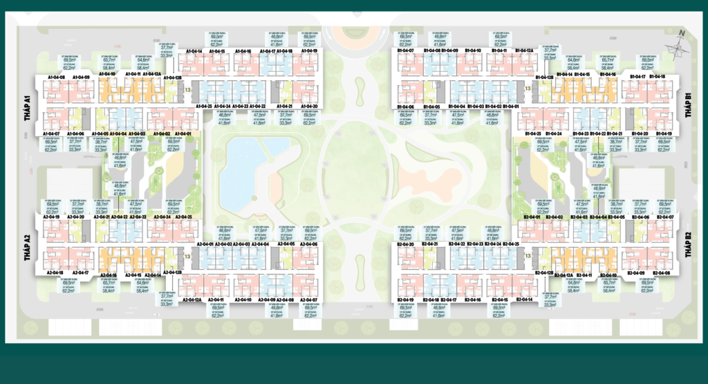 Mặt bằng K-Home Avenue tầng 4-12