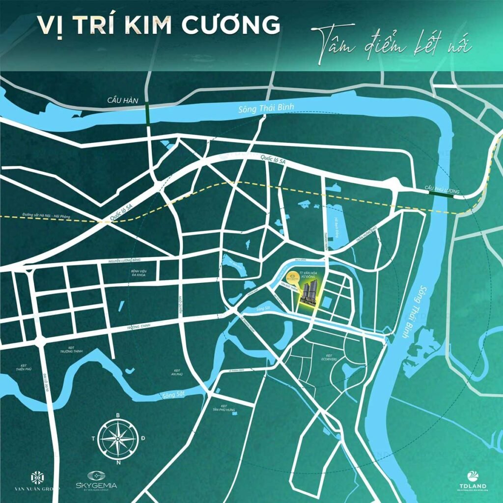 Vị trí kim cương của dự án Sky Gemia tại Hải Dương