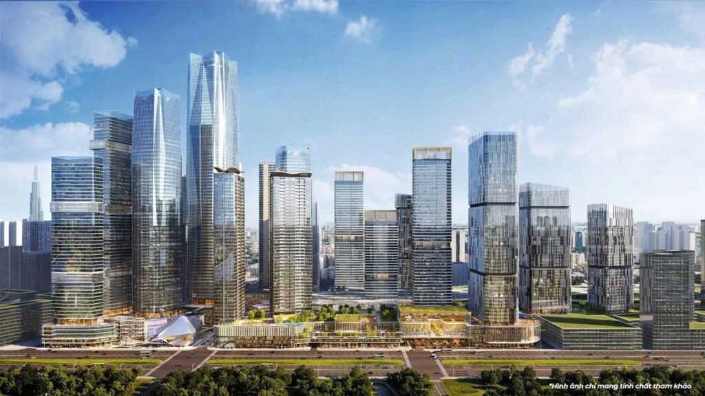 The Megapolis Thủ Thiêm 5 Các toà tháp căn hộ The Megapolis Thủ Thiêm cao 25-50 tầng