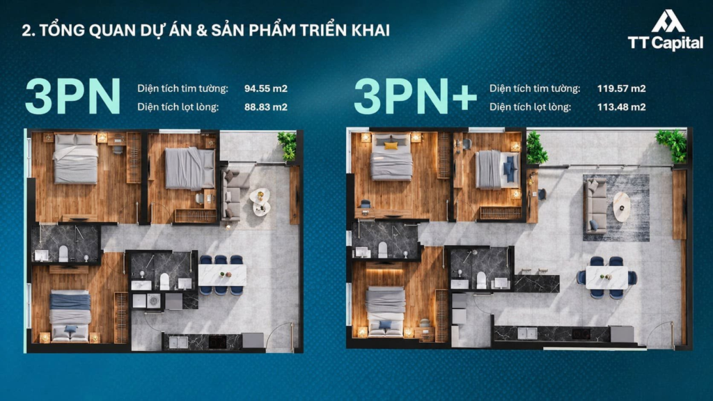 TT Genesis Nhà Bè: Giá bán, vị trí, tiện ích và tiến độ mới nhất 2026 8 Căn hộ TT Genesis 3 phòng ngủ