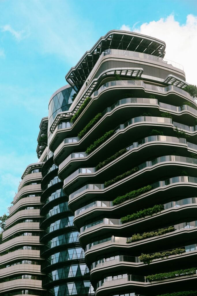 Imperia Sky Park Nam An Khánh - căn hộ cao tầng thiết kế ban công xanh