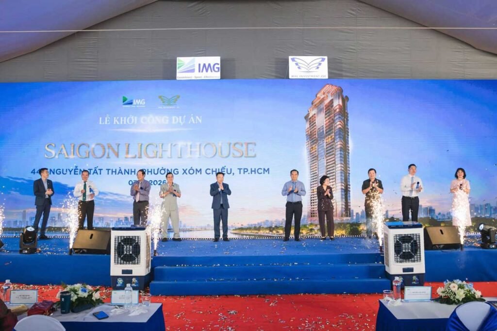 Saigon LightHouse 448 Nguyễn Tất Thành: biểu tượng căn hộ cao cấp mới trên trục ven sông trung tâm TP.HCM 4 Lễ khởi công dự án Saigon Lighthouse ngày 07-07-2026