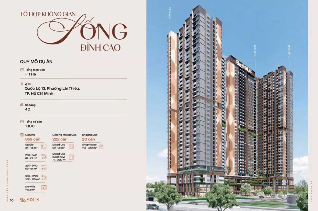 Tổng quan dự án SkySolis Bình Dương