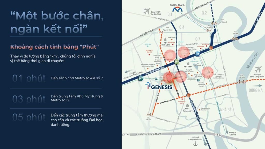 TT Genesis Nhà Bè: Giá bán, vị trí, tiện ích và tiến độ mới nhất 2026 3 Vị trí dự án TT Genesis Nhà Bè