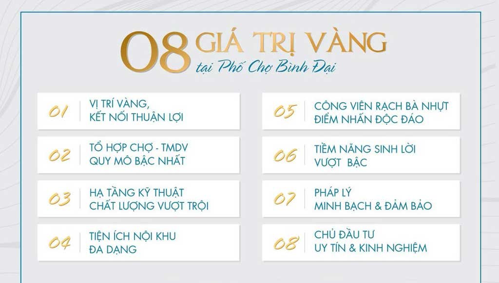 Phố Chợ Bình Đại – Nhà Phố Liền Kề Trung Tâm TP Bến Tre | Đợt 5 Chính Thức Mở Bán 9 8 giá trị vàng tại Phố Chợ Bình Đại