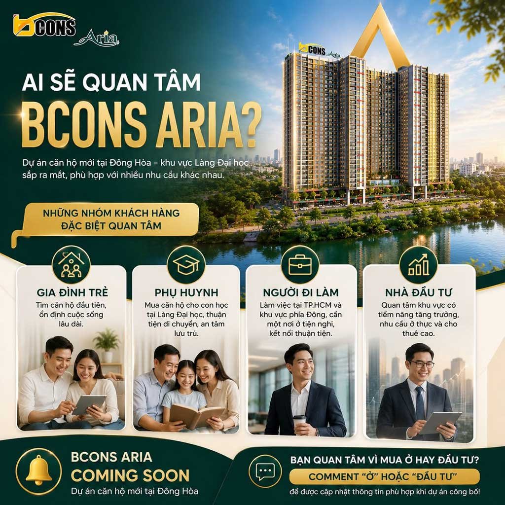 Ai sẽ quan tâm đến Bcons Aria?