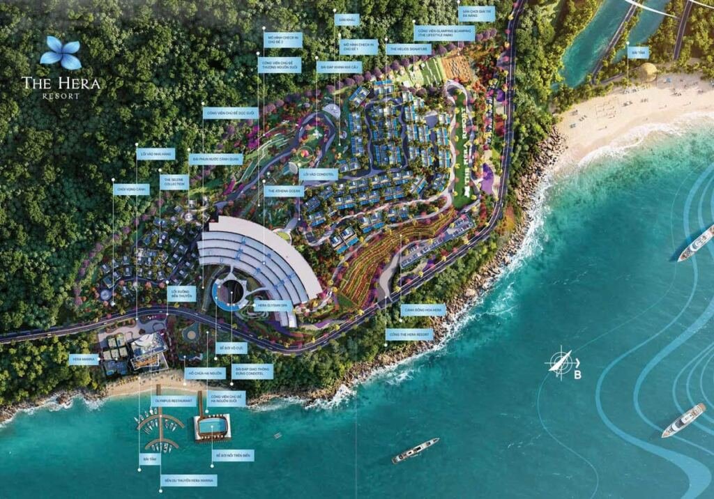 Ảnh chi tiết về hệ sinh thái trong dự án The Hera Resort Quy Nhơn